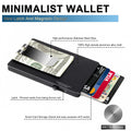 Minimalist Pop-up Wallet with Money Clip, All Aluminum Slide RFID Slim Card Holder