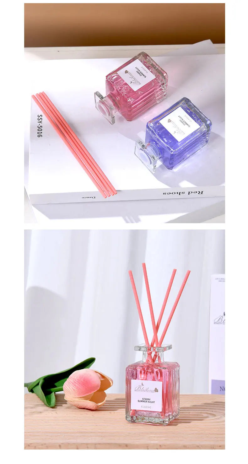 Reed Diffuser Set with Essential Oils — Lavender, Peach & Osmanthus Home Fragrance (50ml)