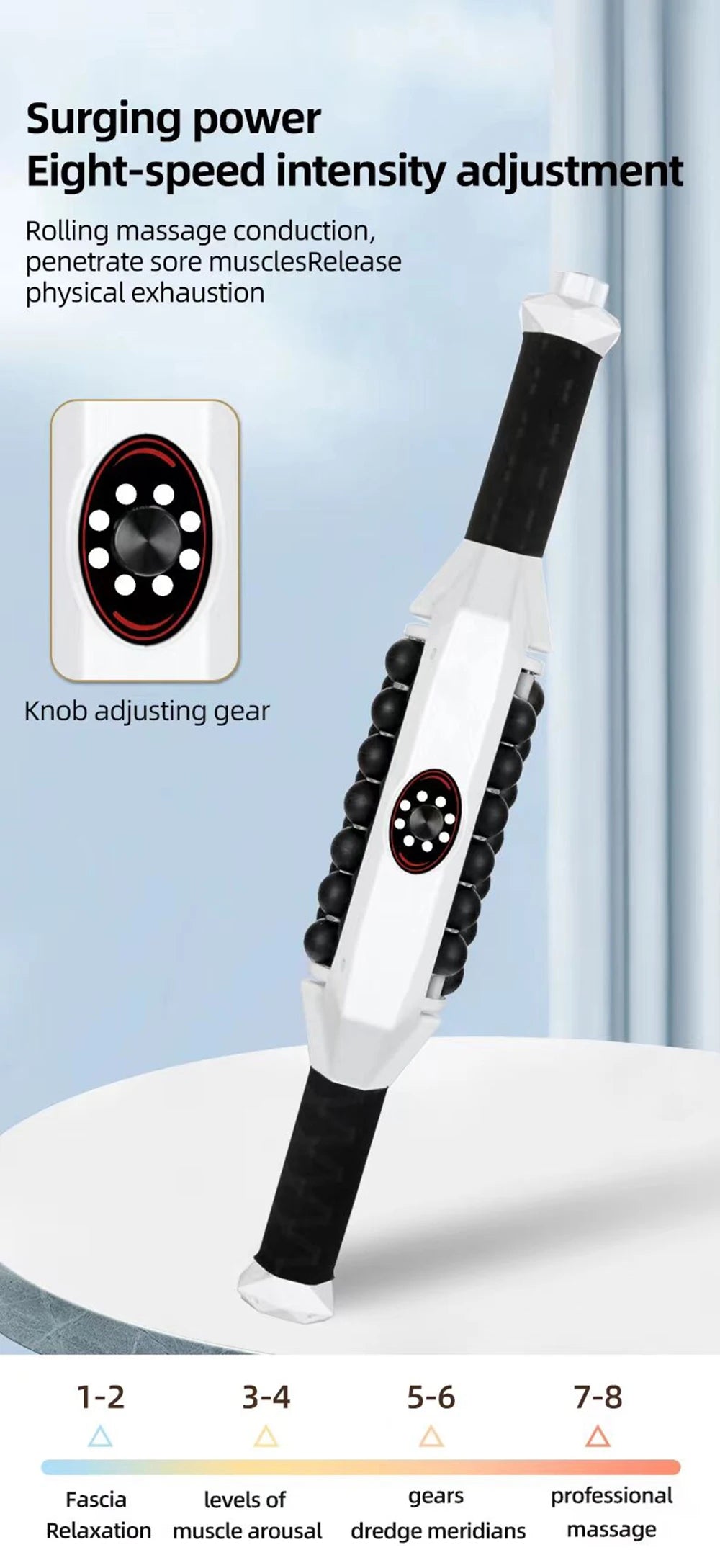 Rechargeable Anti-Cellulite Body Roller — High-Frequency Vibration Slimming Massage Machine