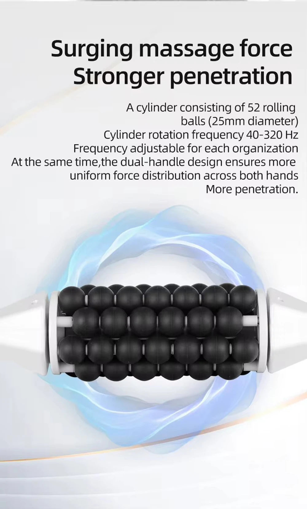 Rechargeable Anti-Cellulite Body Roller — High-Frequency Vibration Slimming Massage Machine