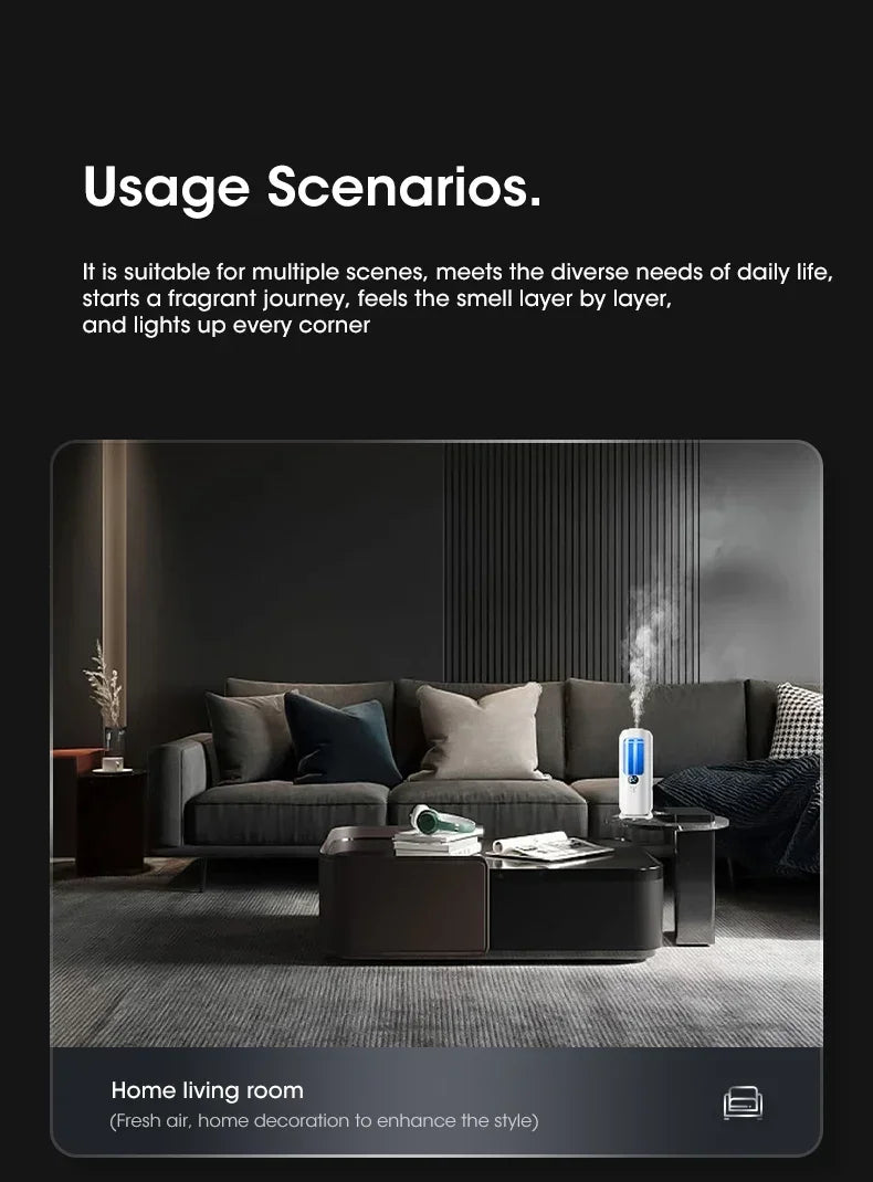 Rechargeable Portable Aroma Diffuser — 5 Modes, Cordless for Home, Car &amp; Office