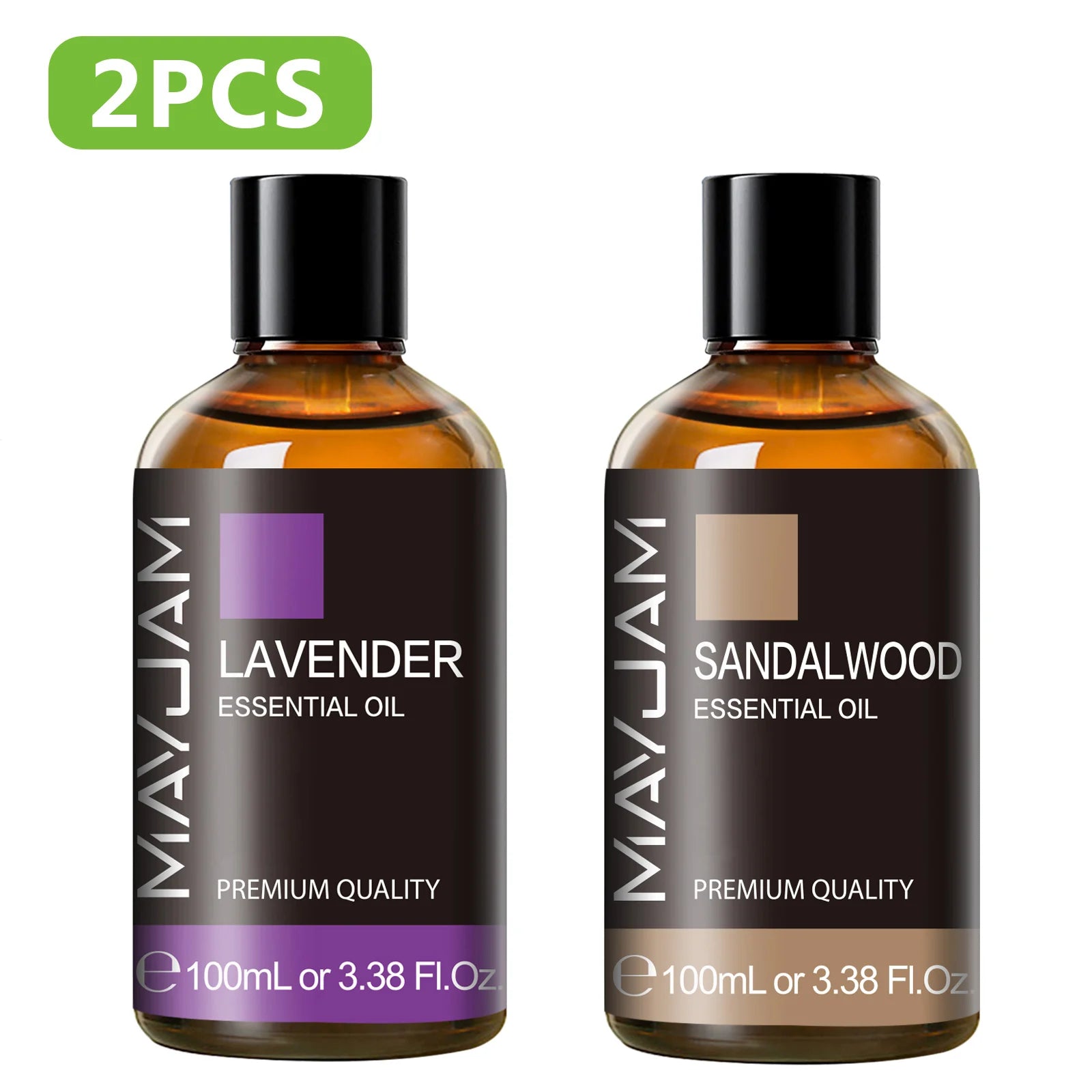 Pure Plant Essential Oil 100ml — Peppermint, Lavender, Frankincense &amp; More for Diffuser &amp; Aromatherapy