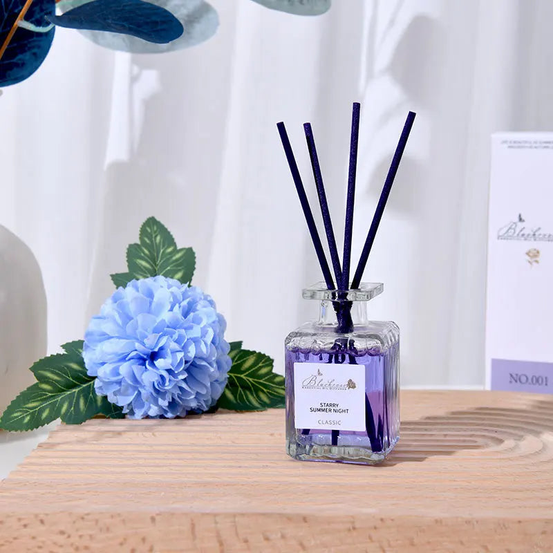 Reed Diffuser Set with Essential Oils — Lavender, Peach & Osmanthus Home Fragrance (50ml)