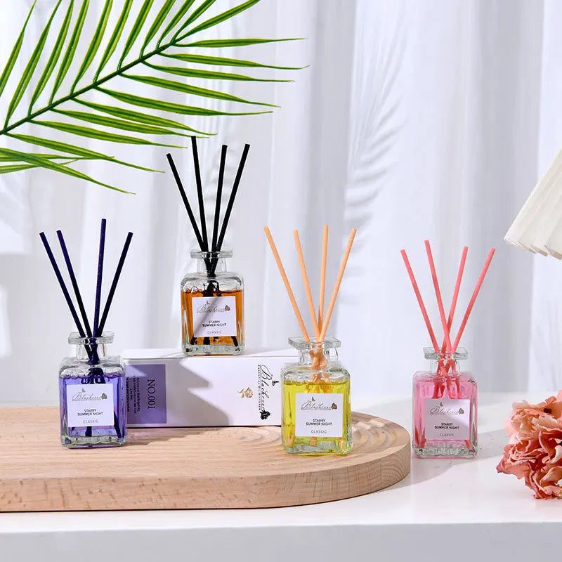 Reed Diffuser Set with Essential Oils — Lavender, Peach & Osmanthus Home Fragrance (50ml)
