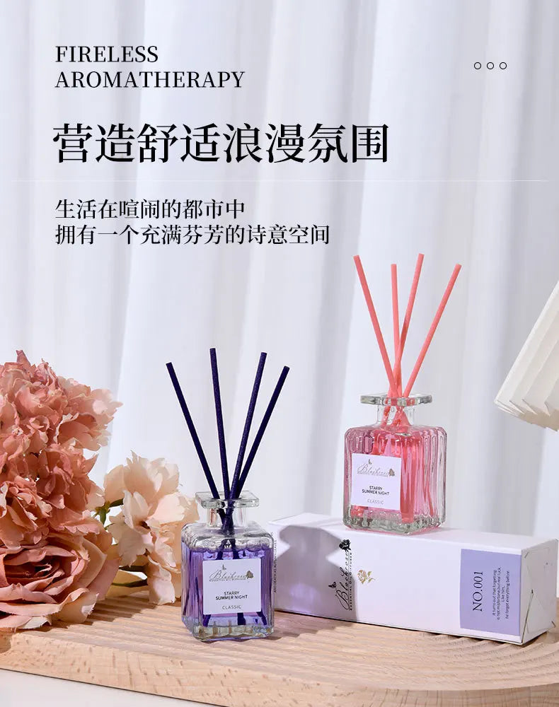 Reed Diffuser Set with Essential Oils — Lavender, Peach & Osmanthus Home Fragrance (50ml)