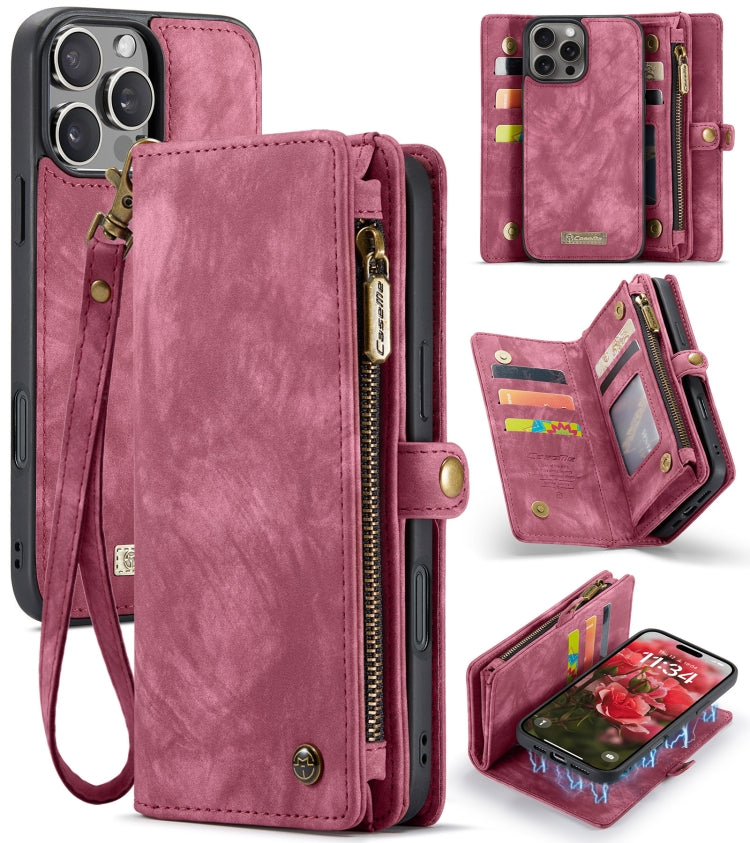 CaseMe 008 Detachable Multifunctional Leather Phone Case, For iPhone Air, For iPhone 16 Pro Max, For iPhone 16 Pro, For iPhone 16 Plus