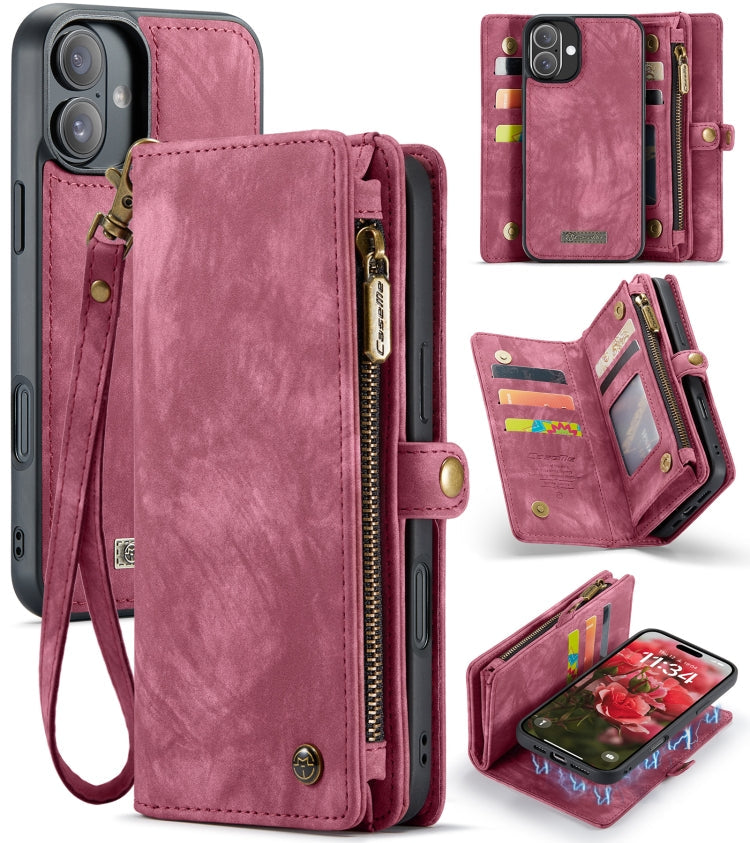 CaseMe 008 Detachable Multifunctional Leather Phone Case, For iPhone Air, For iPhone 16 Pro Max, For iPhone 16 Pro, For iPhone 16 Plus