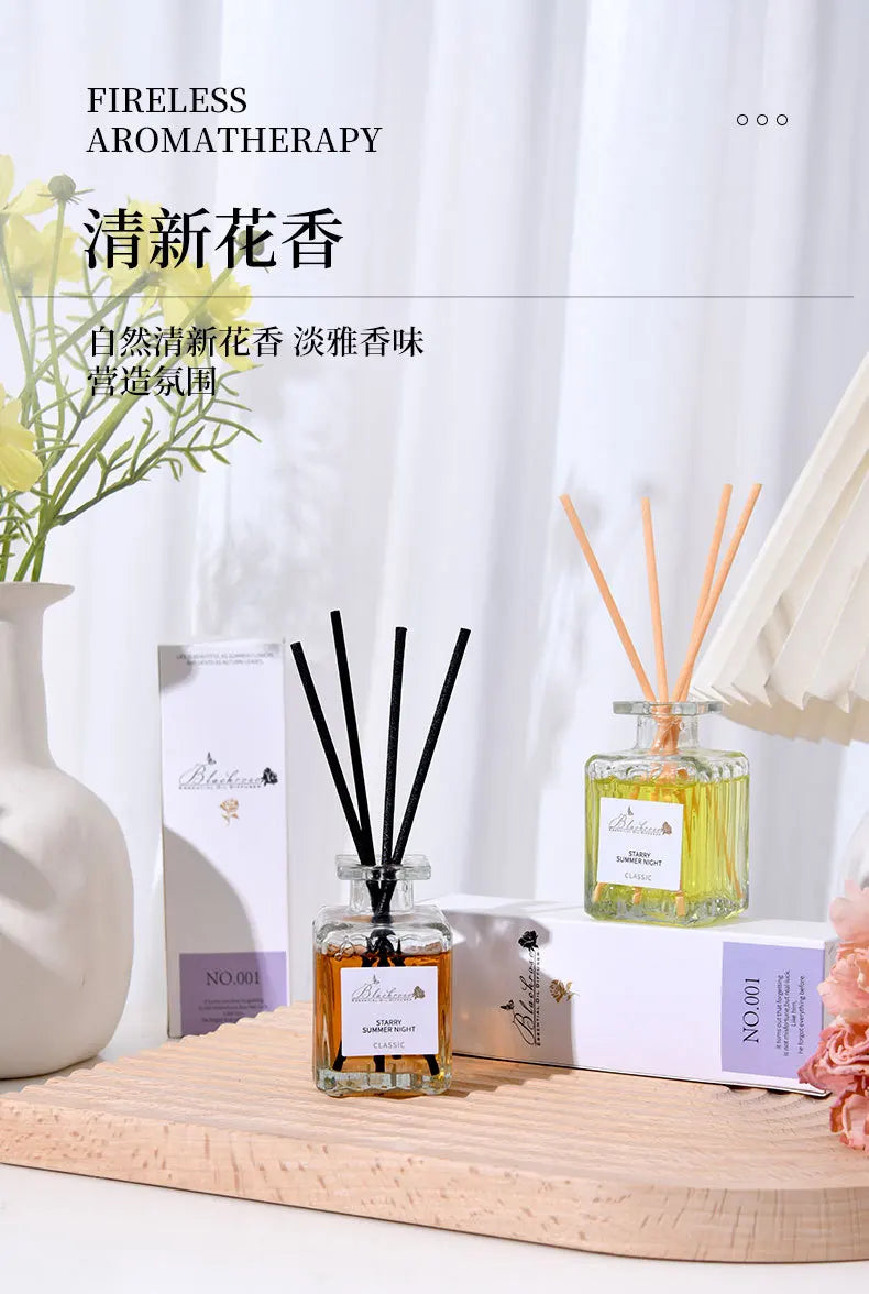 Reed Diffuser Set with Essential Oils — Lavender, Peach & Osmanthus Home Fragrance (50ml)