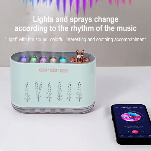 700ml USB Aroma Diffuser &amp; Humidifier — RGB LED Colorful Lights for Bedroom &amp; Home