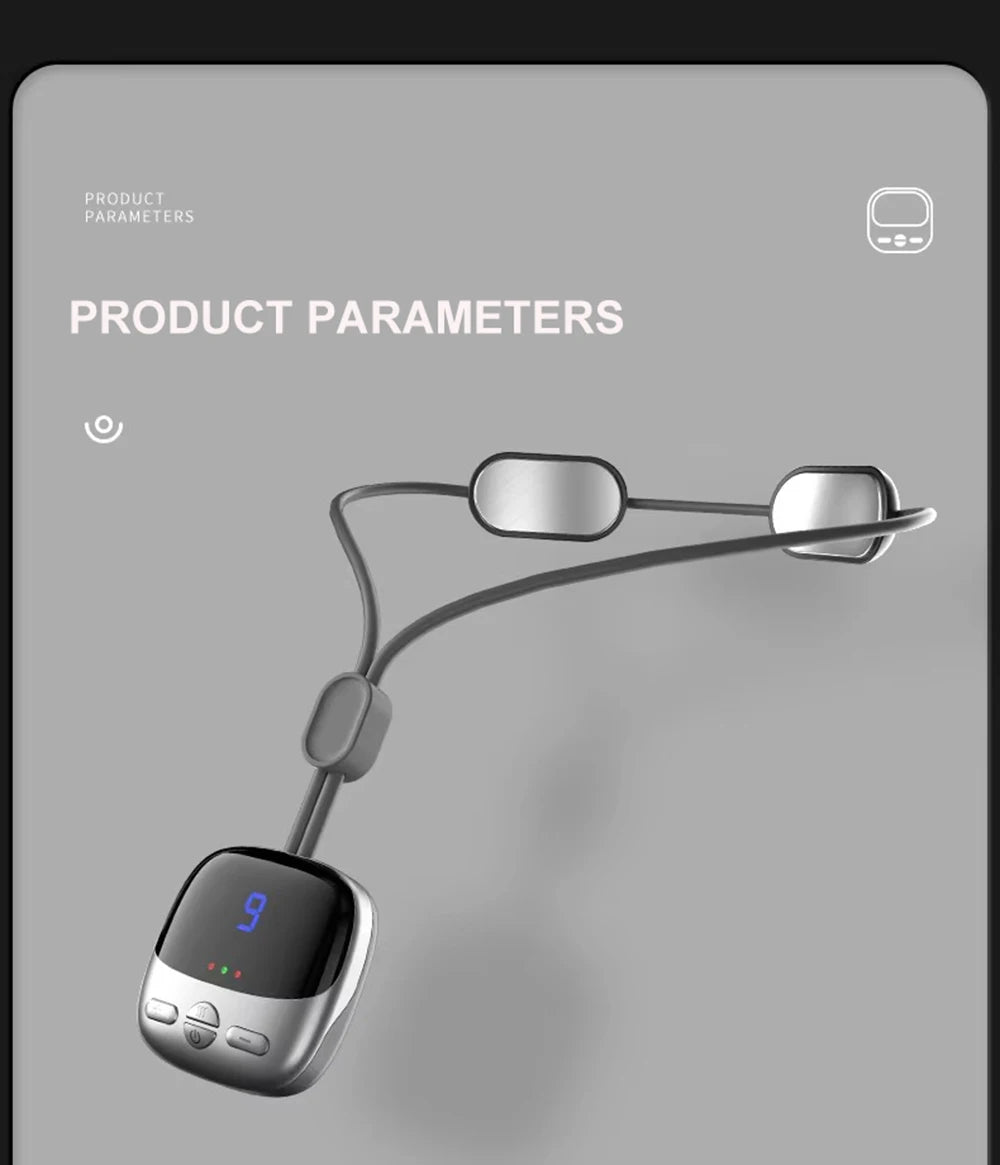 Mini Hanging Neck Massager — EMS Pulse Hot Compress, Rechargeable Cervical Pain Relief