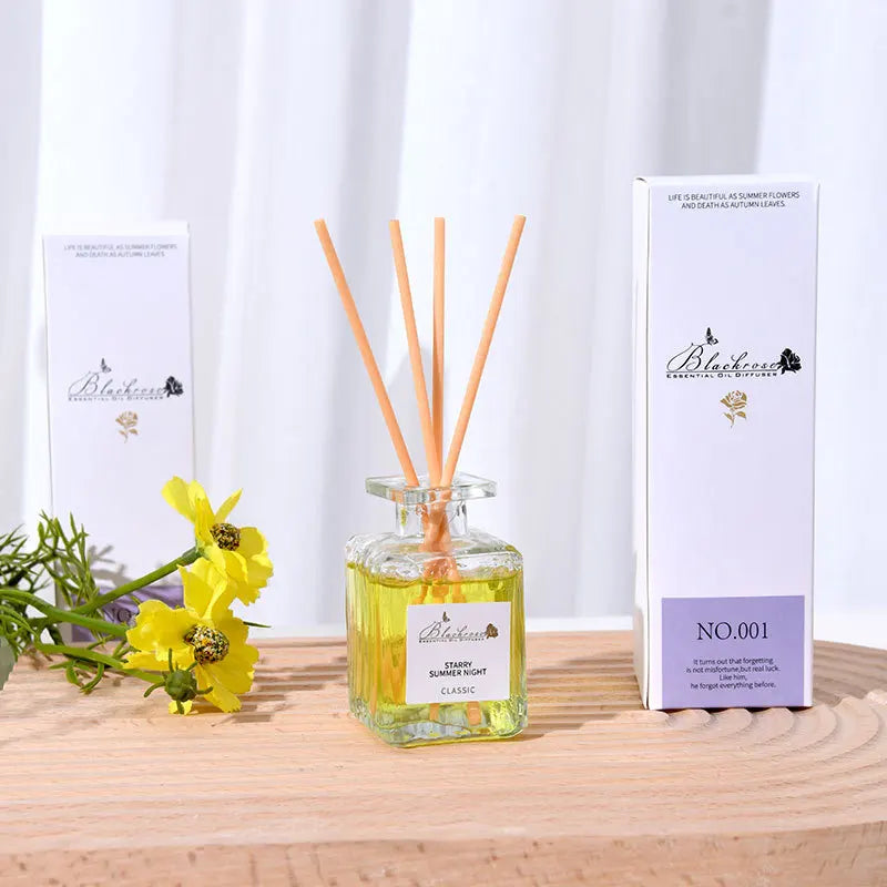 Reed Diffuser Set with Essential Oils — Lavender, Peach & Osmanthus Home Fragrance (50ml)