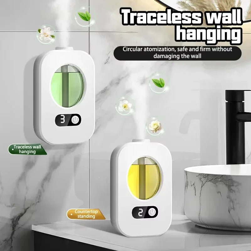 Automatic Desktop Aroma Diffuser — USB Rechargeable Atomizer with Replaceable Scent Cartridge
