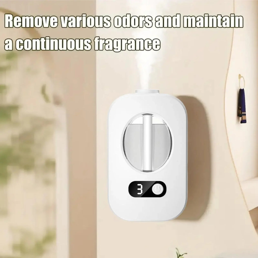 Automatic Desktop Aroma Diffuser — USB Rechargeable Atomizer with Replaceable Scent Cartridge