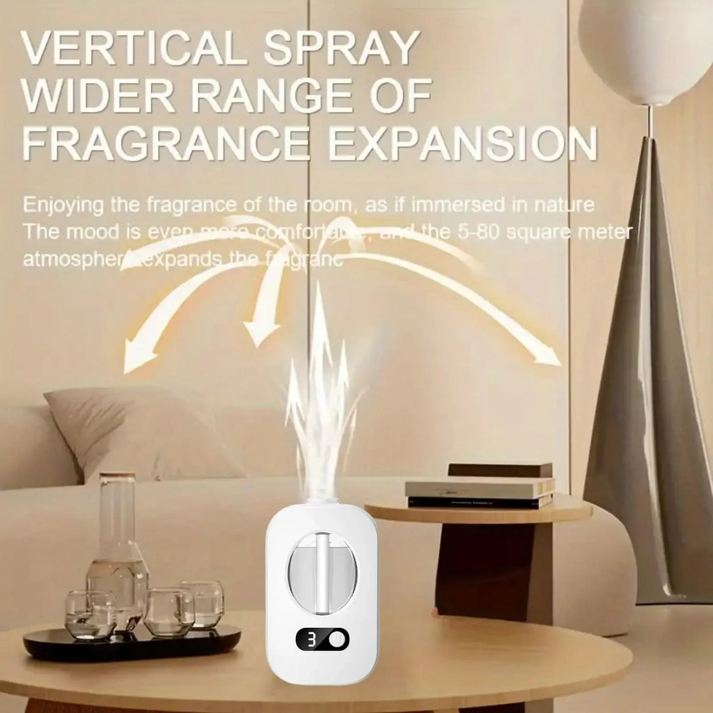 Automatic Desktop Aroma Diffuser — USB Rechargeable Atomizer with Replaceable Scent Cartridge