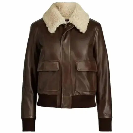 Women’s Shearling Aviator Leather Jacket
