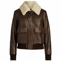 Women’s Shearling Aviator Leather Jacket